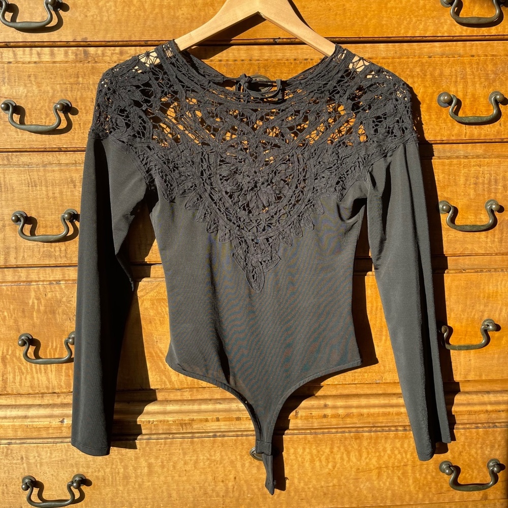 For Love and Lemons Crew Neck Bodysuit